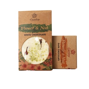 Healthy Food 25g Flowers and Nuts Chocolate bar for <b>Valentine</b> - Product Image 1