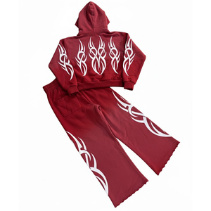 Conjunto de Sudadera con Capucha y Pantalones Jogger Oversize Personalizados con Lavado Ácido, de Algodón Pesado, Estilo Urbano, Proveedor Mayorista de Fábrica, en Tendencia - Product Image 2