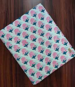 Soft Breathable <b>Block</b> <b>Printed</b> Cotton Fabric Eco Friendly Reusable Floral Custom <b>Print</b> <b>Block</b> <b>print</b> Fabric Bulk Order Supplier - Product Image 3