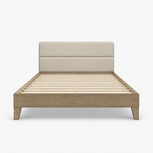 OEM/ODM Furniture Manufacturer Wooden Beds <b>Frame</b> Minimalist Design Solid <b>Oak</b> Wood Platform Bed Vietnam Bedroom Furniture - Product Image 2