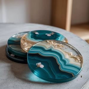 Handmade High Quality Resin <b>Coasters</b> <b>for</b> <b>Drinks</b> Resin <b>coaster</b> Handcrafted <b>Coaster</b> Manufacturer From India by barkah star - Product Image 1