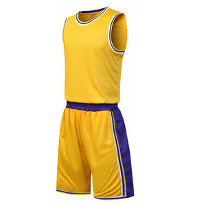 Uniforme de club personnalisé OEM avec initiales, nom et numéro du joueur imprimés, réversible, sans manches, respirant, 100% polyester, pour adultes, basketball - Product Image 5