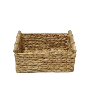 Panier en jacinthe d'eau tissé artisanat cadeau panier d'artisanat panier de fruits pour dessus de table et cuisine fournisseur de décoration intérieure du Vietnam