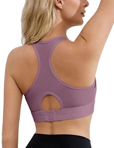Sujetador Deportivo de Yoga para Mujer, Sin Costuras, Acolchado, Soporte Medio, Top Deportivo Ajustable, Color Sólido, Secado Rápido - Product Image 5