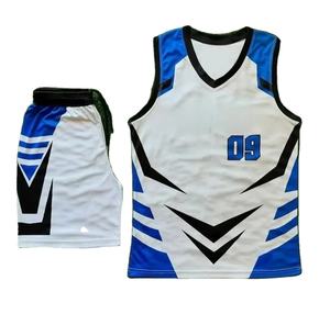 Uniforme de Baloncesto Personalizado al por Mayor de Alta Calidad, Conjunto de Sublimación de Camisetas de Fútbol Unisex, Impresión de Logotipo Personalizado, Bordado en la Parte Superior - Product Image 1