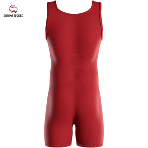 Traje de Lucha Libre Profesional para Hombre, Singlet de Poliéster y Spandex para Competencia, Singlets Juveniles de Lucha Libre con Logotipo Personalizado - Product Image 4