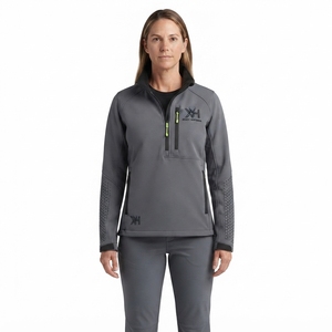 Chaqueta Anorak Softshell Personalizada para Mujer, 290GSM, DWR, Forro Polar Elástico, Media Cremallera, Corte Ajustado, Otoño/Invierno, para Actividades al Aire Libre - Product Image 1