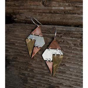 Collection de bijoux en cuivre et laiton écologiques faits à la main, design exclusif, très tendance, idéale pour les soirées - RR202515402 - Product Image 6