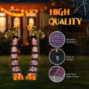 Gambe di Strega 2D da 1,2 m per Decorazioni Halloween da Esterno, Decorazione Premium per un'Atmosfera Spettrale - Product Image 6