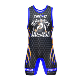 ชุดซับลิเมชั่นสำหรับนักมวยปล้ำชาย-ชุดแข่งขันทีม OEM True Star Wear - Product Image 4