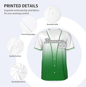 เสื้อเบสบอลผ้าฝ้ายออร์แกนิค 100% คุณภาพสูง ขายส่ง รับสกรีนโลโก้ สตรีทแวร์ ระบายอากาศได้ดี พิมพ์ลายซิลค์สกรีน คอวี แห้งเร็ว - Product Image 6