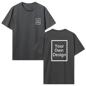 Camiseta Negra Personalizada de Manga Corta para Hombre con Diseño Impreso en la Parte Delantera y Trasera, Corte Regular, Cuello Redondo, Algodón Jersey, Ropa Casual OEM ODM - Product Image 5