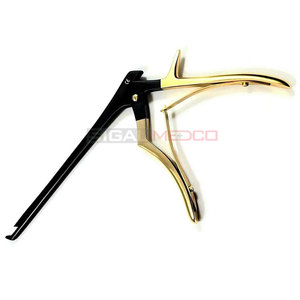 OFERTA ESPECIAL: Rongeurs Kerrison Manuales de Acero Inoxidable de Calidad Alemana, 7 Pulgadas, Acabado Negro y Dorado, para Cirugía Cervical y Ortopédica - Product Image 2
