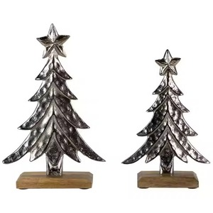 Decorative Holiday Tabletop <b>Christmas</b> <b>Tree</b> Metal Accent for Home and Office Decoration - Product Image 3