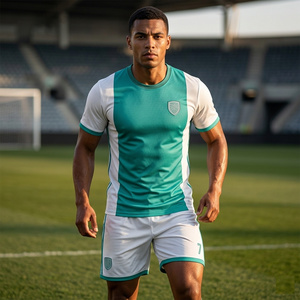 Camiseta de Fútbol Personalizada OEM para Fanáticos, Fabricante Mayorista de Marca Privada, Producción en Masa, Ropa Deportiva Transpirable - Product Image 1