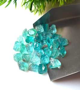 Natural Sky Apatite Rough Gemstone <b>Raw</b> Blue Apatite <b>Crystal</b> For Jewelry Making Bulk Supply Loose Stone Mineral - Product Image 5