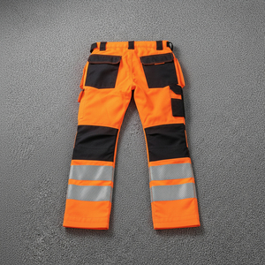 Pantalons de sécurité réfléchissants, vêtements de travail haute visibilité, durables et résistants pour les travailleurs du bâtiment, fournisseur de pantalons de travail OEM - Product Image 1