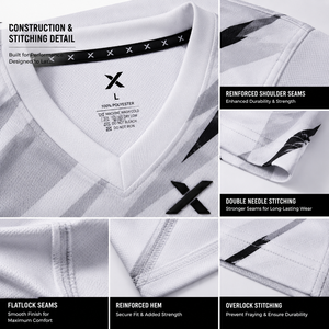Tenue de football 7v7 professionnelle X Sports City, 100 % polyester respirant, micro-mesh, évacuation de l'humidité, extensible dans les 4 sens, durable, OEM/ODM - Product Image 4