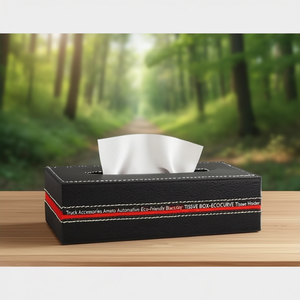 Accessoires pour camions Amato Automotive, boîte à mouchoirs écologique noire/grise, porte-mouchoirs ECOCURVE - Product Image 3