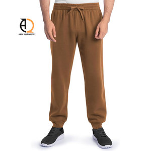 Pantalon de survêtement en coton bleu pour homme Aboul Qadir Industry, taille élastique, décontracté, mi-lourd, tricoté, teint uni, pour l'automne - Product Image 3