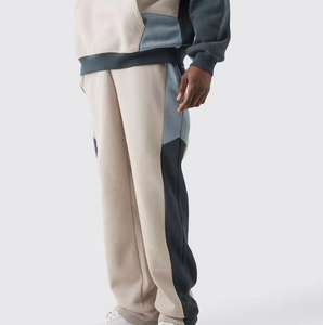 Ensemble de survêtement oversize color block pour homme – Sweat à capuche et pantalon de jogging coupe ample, tenue streetwear 2 pièces - Product Image 6