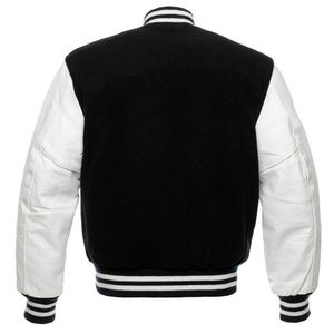 Veste de baseball universitaire pour homme 100 % laine, manches longues, motifs personnalisés, tissu chenille de haute qualité, dernières tendances, vente en gros - Product Image 4