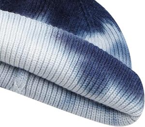Bonnet d'hiver chaud 100 % acrylique de haute qualité, multicolore, tricoté, style tie-dye, motif 2026 - Product Image 4