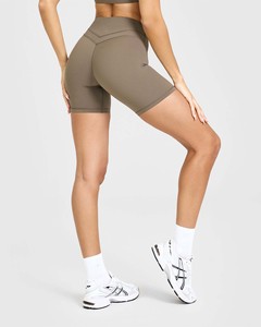 Shorts de sport taille haute personnalisés pour femme Desert Sage, respirants, anti-transpiration, design unique - Product Image 2