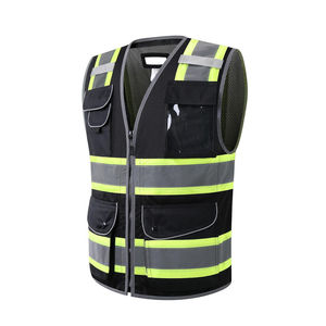 Chalecos de Seguridad Reflectantes LED Impermeables Personalizados al por Mayor, de Alta Visibilidad, ANSI Clase 1, EN ISO 20471 Clase 2, para Construcción - Product Image 6