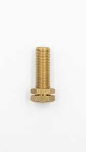 Conector de latón duradero con cabeza hexagonal y orificio pasante para calentador, rosca M12-M16 - Product Image 2