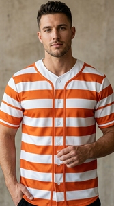 เสื้อเบสบอลแบบกระดุมเต็มตัว เสื้อผ้ากีฬาแบบ unisex ชุดลำลอง น้ำหนักเบา ระบายอากาศได้ดี เสื้อสำหรับฝึกซ้อมกีฬา - Product Image 6