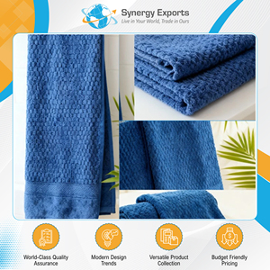 ผ้าขนหนูอาบน้ำเนื้อโพลีคอตตอนสัมผัสนุ่มลื่นพิเศษ ผลิตจากผ้าวอชฟินิช เคลือบผิวแบบเวลัวร์ จากซัพพลายเออร์ต้นกำเนิดในอินเดีย จำหน่ายอย่างแพร่หลาย - Product Image 2