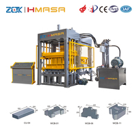 Machine de fabrication de briques creuses/briques de pavage/briques emboîtables entièrement automatique ZCJK avec contrôle PLC intelligent/stable/durable