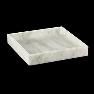 Bandeja de Servir de Mármol Natural de Lujo, Diseño Moderno para Cocina y Sala de Estar, con Acabado de Espejo, Diseño Personalizado para Decoración del Hogar - Product Image 2