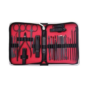 Ensemble de manucure luxueux 10 pièces, étui à fermeture éclair orange, outils en acier inoxydable poli, kit professionnel pour les ongles, soin des mains et des pieds - Product Image 2