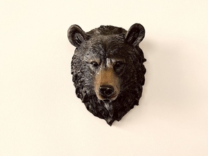 Decoración de Pared de Aluminio con Cabeza de Oso Pardo - Adorno Rústico y Artístico para Colgar en la Pared en Navidad - Product Image 3