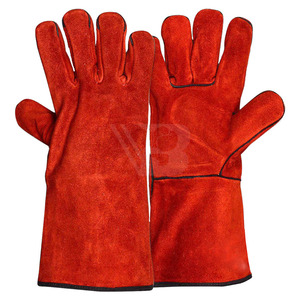 Breathable High Quality Leather MIG Welding Gloves for Unisex Custom Size with <b>Fire</b> Proof Quick Dry & Custom Logo - Product Image 6