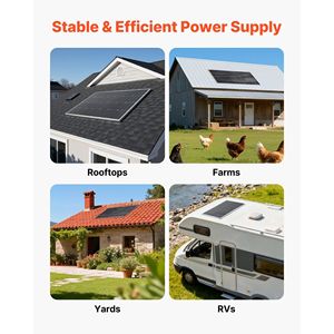 Pannello Solare Monocristallino ad Alta Efficienza 200W 23% Efficienza, Stabile con Uscita MC4, Telaio in Alluminio, Impermeabile IP65 - Product Image 6