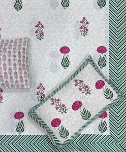 Juego de Sábanas Modernas Estampadas 100% Algodón Ecológico, Cubrecama Único con Estampado a Mano, Diseño Simple de Calidad - Product Image 5
