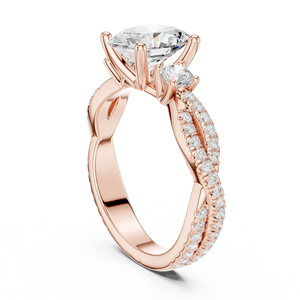 Anillo de Compromiso de Diamantes de Corte Oval Platino para Mujer, Diamantes de Corte Lateral, Certificado IGI, Estilo de Lujo, Regalo de Aniversario de Bodas de 14K - Product Image 6