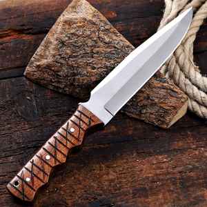 Cuchillo de Caza y Camping Internacional de Product Palace LLC, Mango de Madera, Hoja Fija, Personalizable OEM, Garantía de 3 Años, Acero al Carbono OEM - Product Image 6