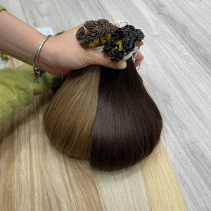 Las mejores ofertas en extensiones de cabello de queratina con punta plana, cabello humano vietnamita virgen para extensiones planas mini y normales. - Product Image 6