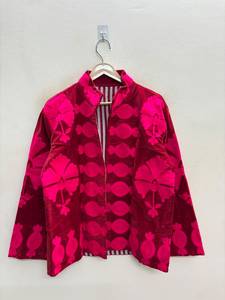 Veste matelassée en velours brodée de fleurs, coupe-vent, pour femme, hiver, automne, printemps, manteau tendance avec doublure en coton - Product Image 1