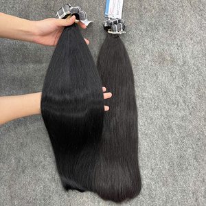 ต่อผมแบบเทปอินสีดำธรรมชาติขายดีอันดับต้นๆ – ผมแท้คุณภาพพรีเมียม ไม่หลุดร่วง - Product Image 3