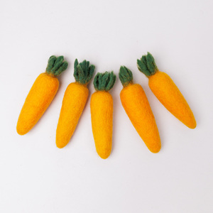 Felt & Yarn Wool Easter Carrot-Handmade Child-Friendly Easter Basket & Table Decor - Product Image 5