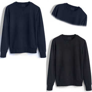 Sweat-shirts personnalisés brodés pour hommes, décontractés, en coton, amples, avec flocage, style streetwear. - Product Image 1