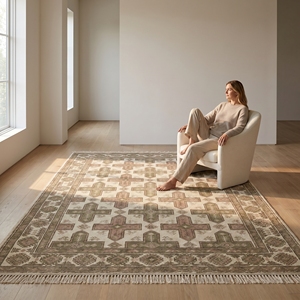 Modern Geometric Shag Area Rug Plush Carpet Polyester Fringe Floor <b>Mat</b> for Living Room Bedroom Hotel - Product Image 6