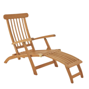La chaise longue de jardin en teck Kampen est dotée d'un design pliable et d'un dossier réglable, ce qui la rend idéale pour une utilisation en extérieur. - Product Image 1