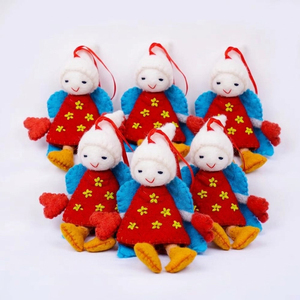 Jouets en feutre de laine faits à la main, petits, sur le thème des animaux et de la nature, poupées de fée pour les jeux d'imitation des enfants et la décoration de la chambre d'enfant - Product Image 2