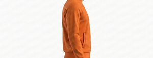 Men's Orange Knitted <b>Zip</b>-<b>Up</b> Racer <b>Jacket</b> Stand Collar Breathable Eco-Friendly Quick Dry Casual Autumn Wear Regular Fit Moto - Product Image 6